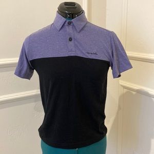 Travis Matthew Boys Polo l Purple and Black